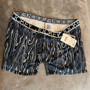 Jockey Men's Blue Patterned Boxers